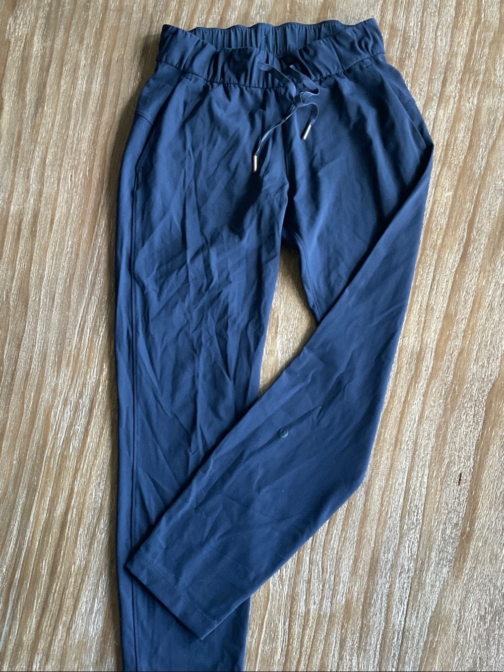 lululemon athletica navy drawstring jogger trousers
